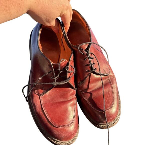 Allen Edmonds Brentwood Lace Up Leather Dress Shoes Men 9 D Men Burgundy Brown main image 4